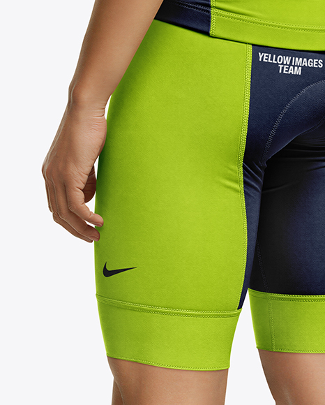 Man Wearing Full Cycling Kit Mockup