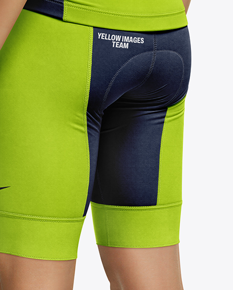 Man Wearing Full Cycling Kit Mockup