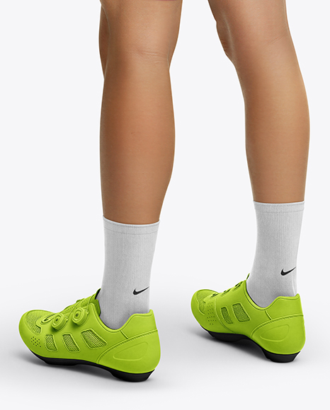 Man Wearing Full Cycling Kit Mockup