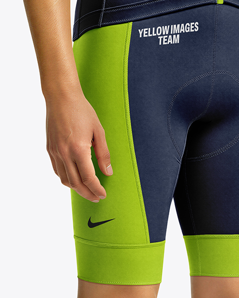 Man Wearing Full Cycling Kit Mockup