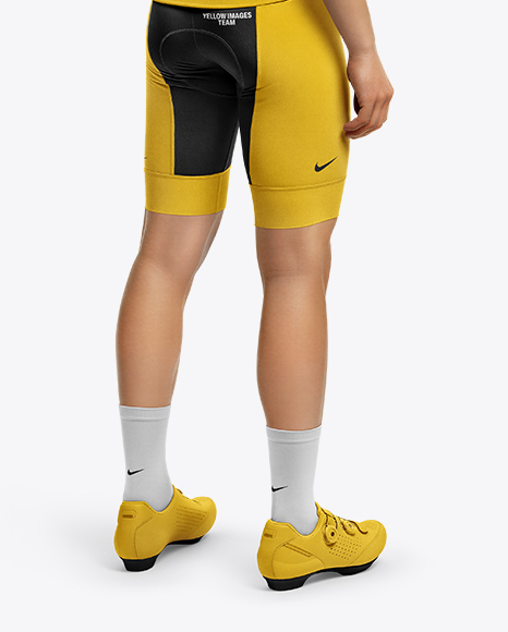 Man Wearing Full Cycling Kit Mockup