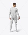 Man Wearing Full Handball Goalkeeper Kit Mockup