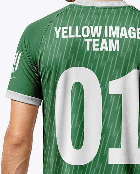 Man Wearing Full Handball Kit with Ball Mockup