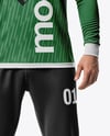Man Wearing Full Handball Goalkeeper Kit Mockup