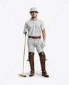 Man Wearing Full Polo Kit Mockup