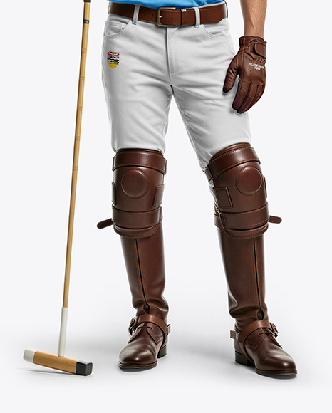 Man Wearing Full Polo Kit Mockup