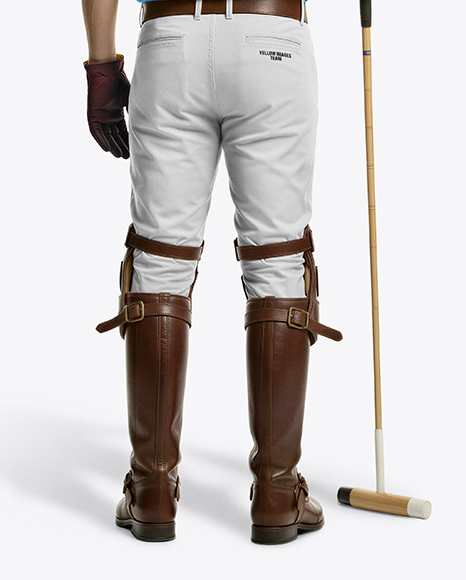 Man Wearing Full Polo Kit Mockup