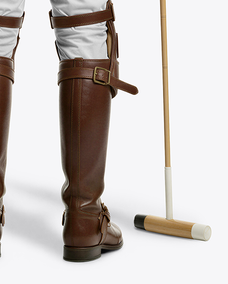 Man Wearing Full Polo Kit Mockup