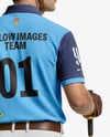 Man Wearing Full Polo Kit Mockup