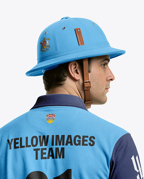 Man Wearing Full Polo Kit Mockup