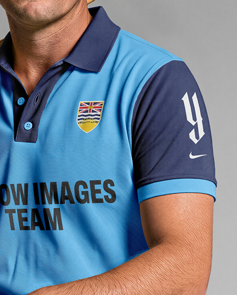 Man Wearing Full Polo Kit Mockup