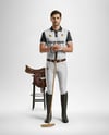 Man Wearing Full Polo Kit Mockup