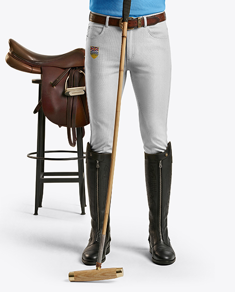 Man Wearing Full Polo Kit Mockup