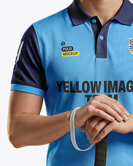 Man Wearing Full Polo Kit Mockup