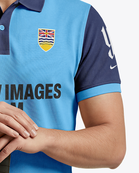 Man Wearing Full Polo Kit Mockup