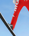 Man Wearing Full Ski Jumping Kit Mockup