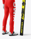 Man Wearing Full Ski Jumping Kit Mockup