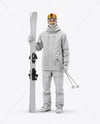 Man Wearing Full Ski Kit Mockup