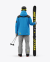 Man Wearing Full Ski Kit Mockup