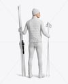 Man Wearing Full Ski Kit Mockup