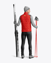 Man Wearing Full Ski Kit Mockup