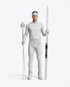 Man Wearing Full Ski Kit Mockup