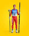 Man Wearing Full Ski Kit Mockup
