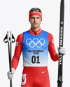 Man Wearing Full Ski Kit Mockup