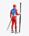 Man Wearing Full Ski Kit Mockup
