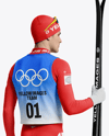 Man Wearing Full Ski Kit Mockup