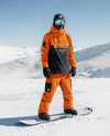 Man Wearing Full Snowboard Kit Mockup