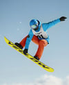 Man Wearing Full Snowboard Kit Mockup
