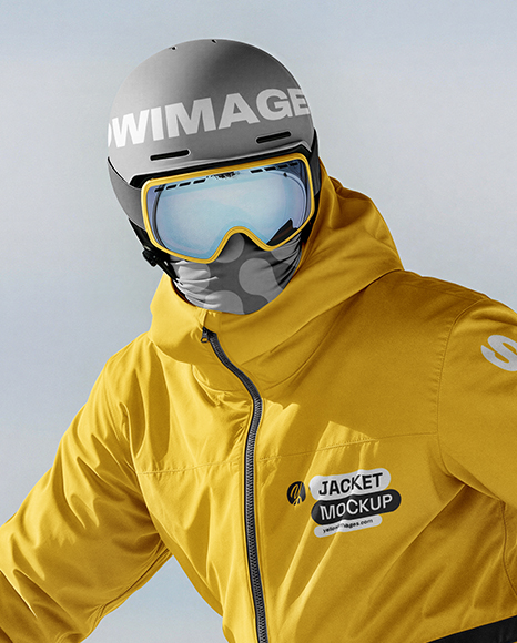 Man Wearing Full Snowboard Kit Mockup1