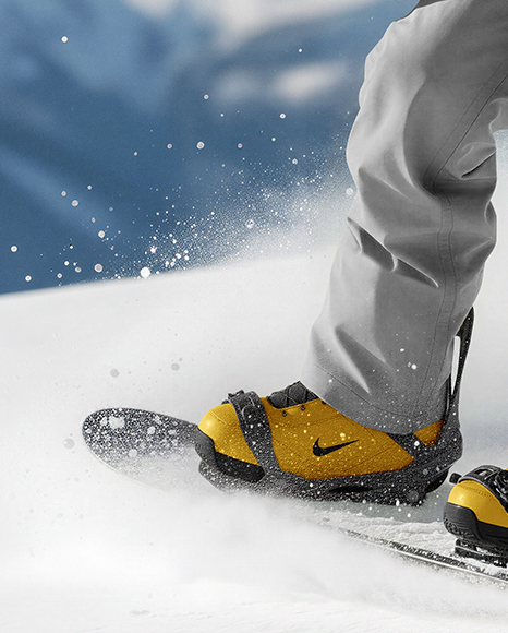 Man Wearing Full Snowboard Kit Mockup1