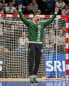 Man Wearing Handball Goalkeeper Kit Mockup