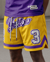 Man Wearing Mesh Shorts Mockup