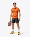 Man Wearing Padel Tennis Uniform Mockup