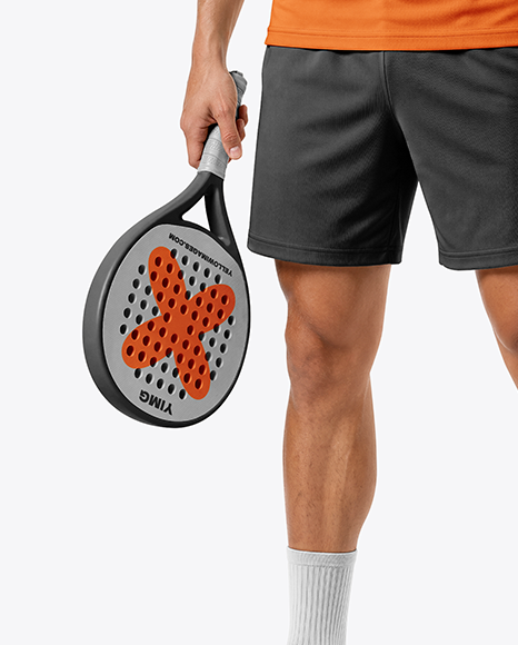 Man Wearing Padel Tennis Uniform Mockup