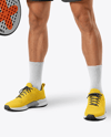 Man Wearing Padel Tennis Uniform Mockup