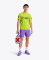 Man Wearing Padel Tennis Uniform Mockup