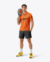 Man Wearing Padel Tennis Uniform Mockup