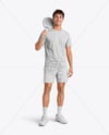 Man Wearing Padel Tennis Uniform Mockup