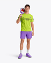 Man Wearing Padel Tennis Uniform Mockup