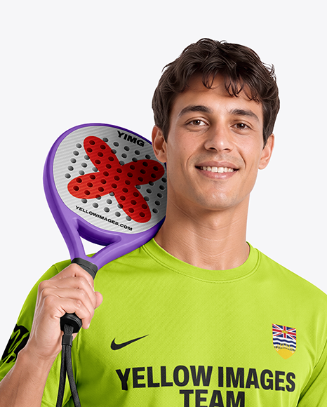 Man Wearing Padel Tennis Uniform Mockup