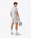 Man Wearing Padel Tennis Uniform Mockup