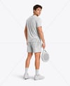 Man Wearing Padel Tennis Uniform Mockup