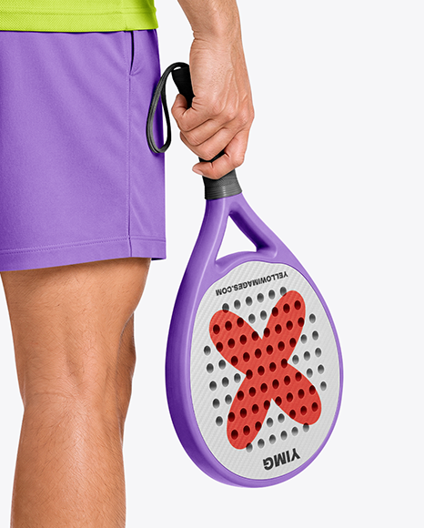 Man Wearing Padel Tennis Uniform Mockup