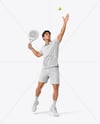 Man Wearing Padel Tennis Uniform Mockup