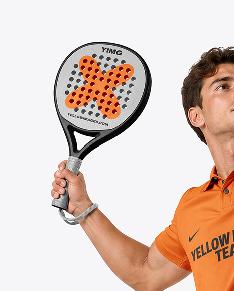 Man Wearing Padel Tennis Uniform Mockup