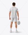 Man Wearing Padel Tennis Uniform Mockup